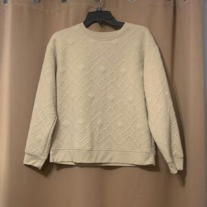 Como Vintage Cream Geometric Sweatshirt